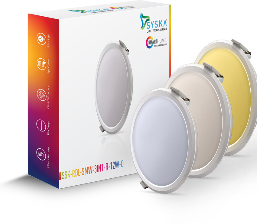 Syska 3 in 1 ceiling light top