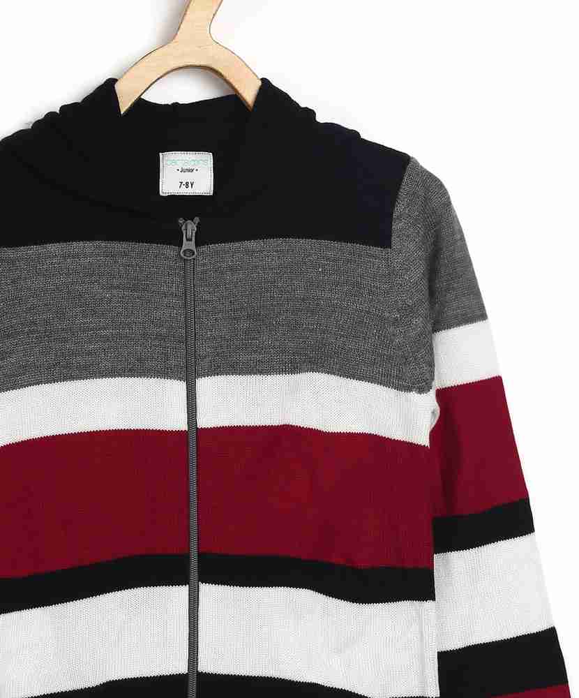 Ash stripped panel sales faux fur bomber