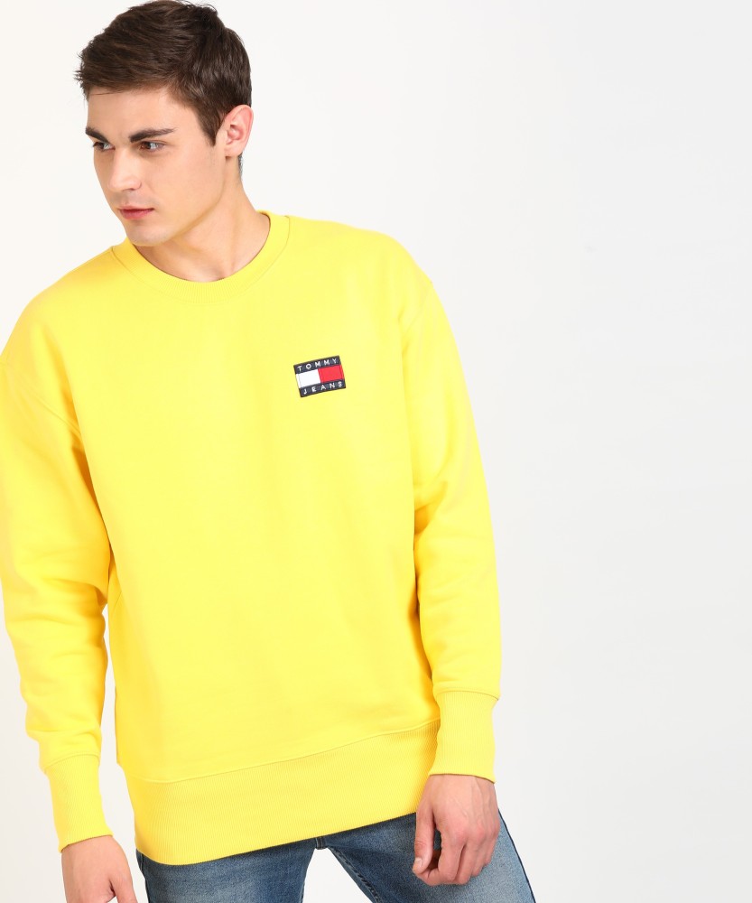 Yellow hot sale tommy sweatshirt