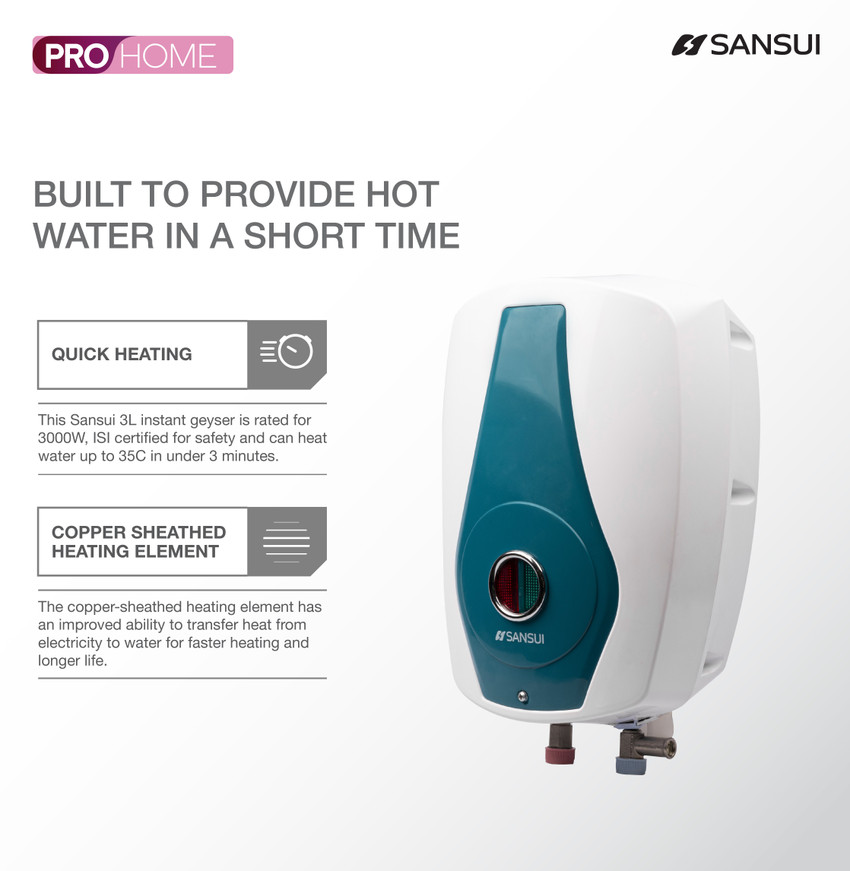 Sansui 3 L Instant Water Geyser (AquaHot, White, Blue) Price in India - Buy Sansui  3 L Instant Water Geyser (AquaHot, White, Blue) online at Flipkart.com