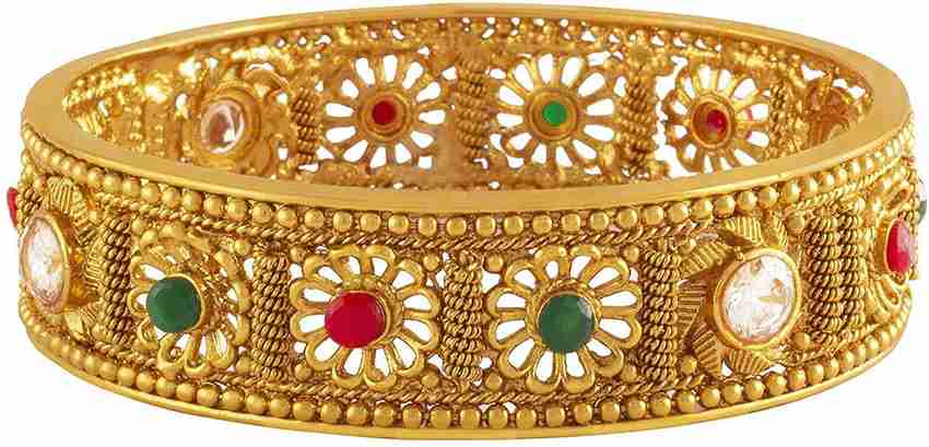 JFL Jewellery for Less Copper Gold plated Bangle Price in India