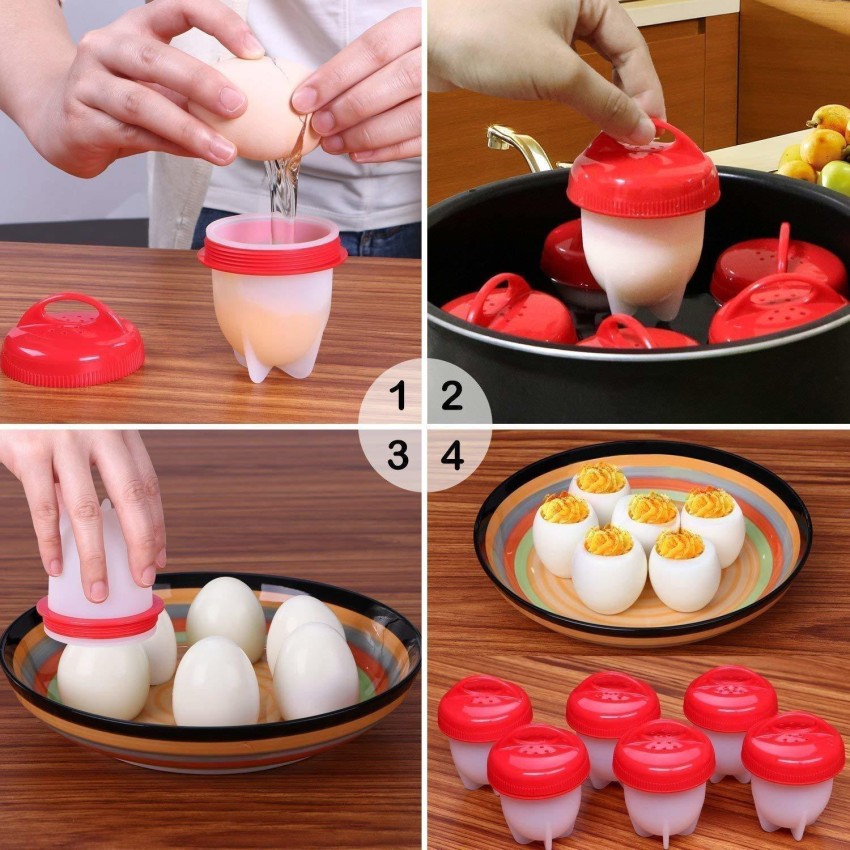 Penguin Shaped Boiled Egg Holder Hard Boil Egg Cooker Can Hold Up To 6 Eggs