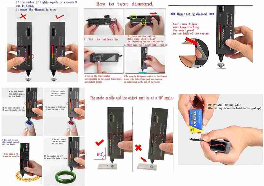 Fake diamond tester hotsell