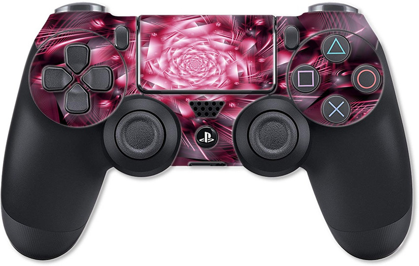 GADGETSWRAP PS4CS12536 Printed Solid Pink Glow Split Skin For