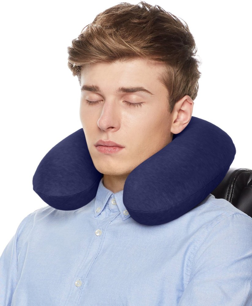 Selva Front memory Neck Pillow neck pillow for travel memory foam Neck Support Rest Pillow neck pillow for sleeping Neck Pillow Blue Price in India Flipkart