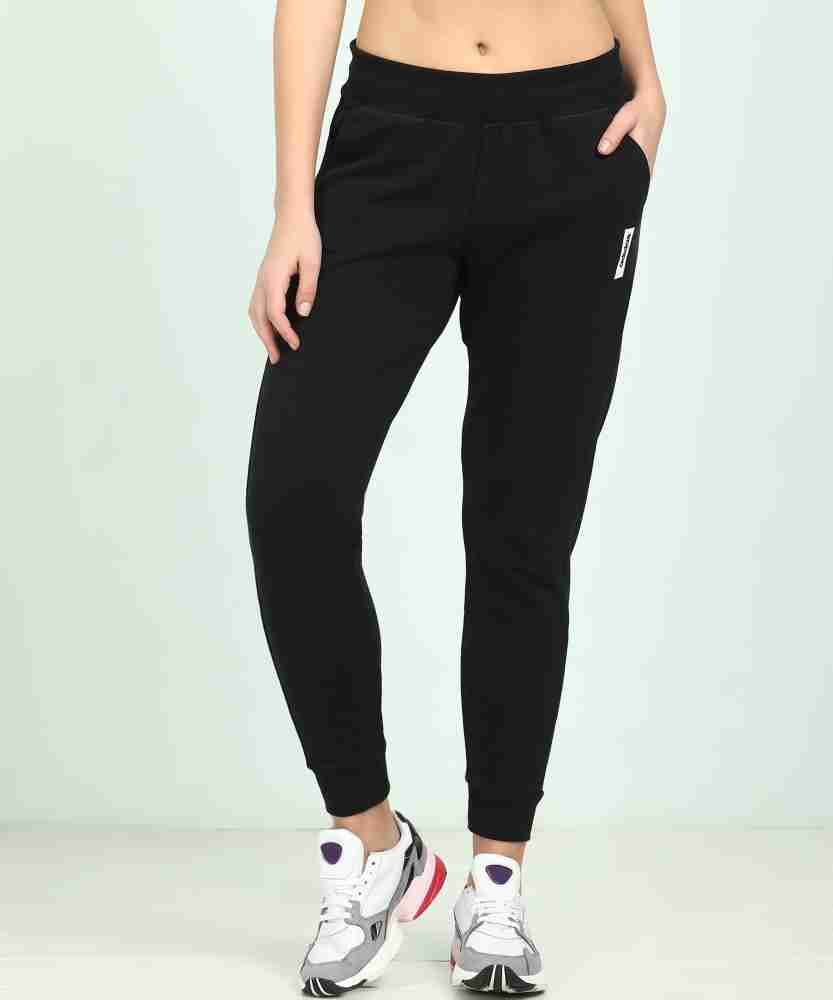 ADIDAS Solid Women Black Track Pants