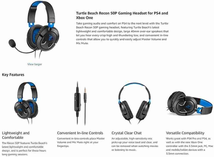 Turtle beach recon 50p price cheap
