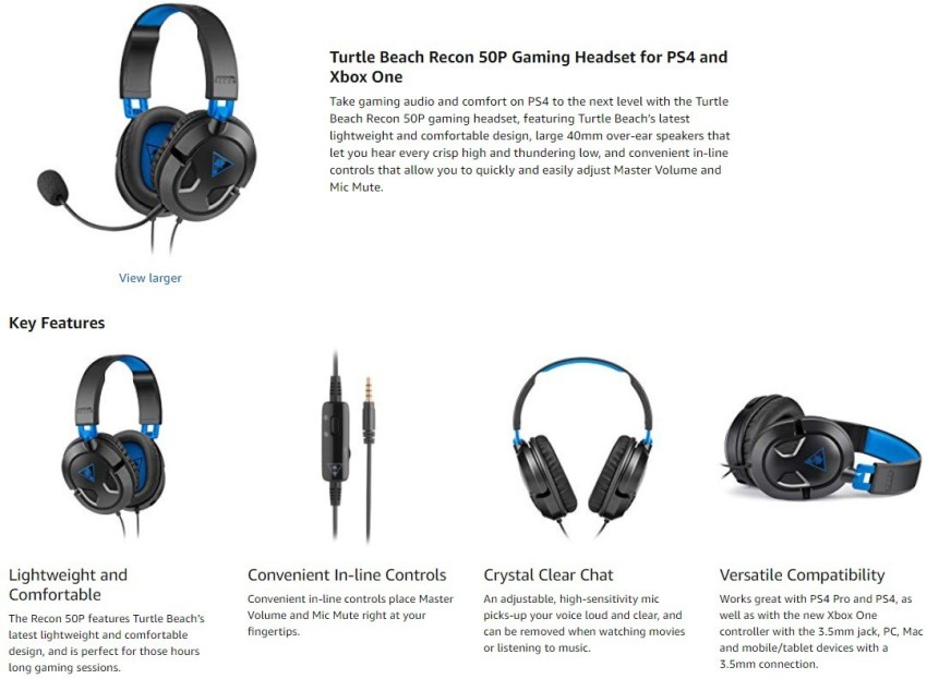 Turtle beach ear discount force recon 50x mic