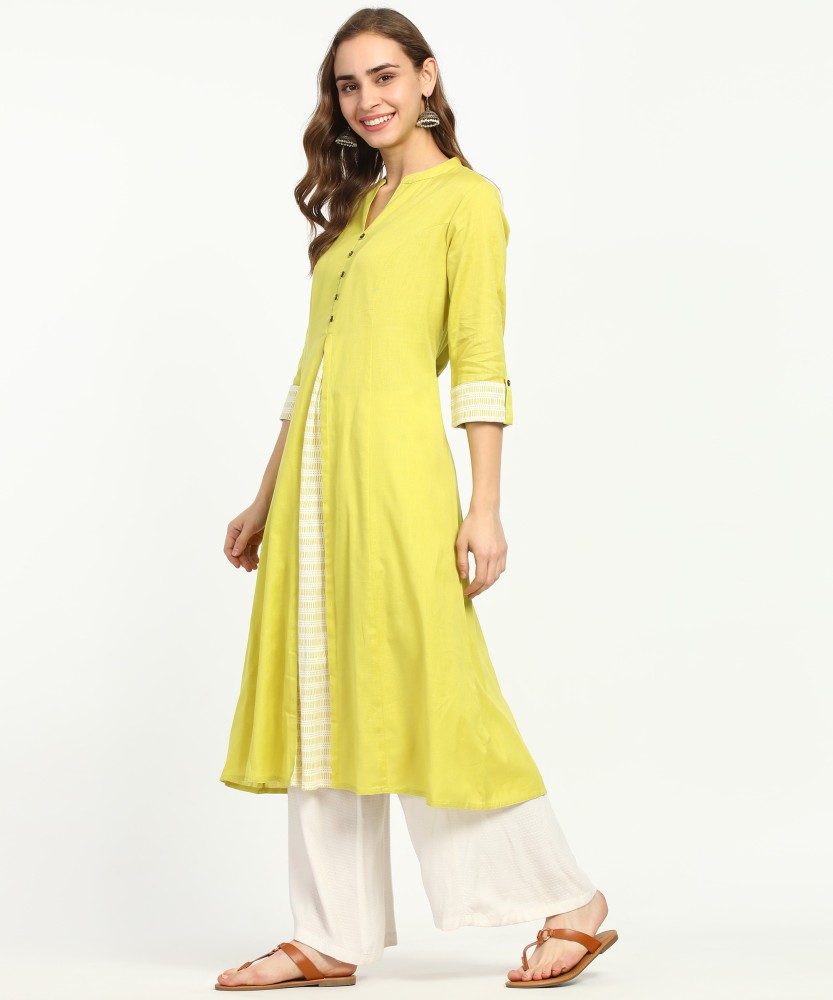 Rangmanch by Pantaloons Women Solid A-line Kurta - Buy Rangmanch by  Pantaloons Women Solid A-line Kurta Online at Best Prices in India