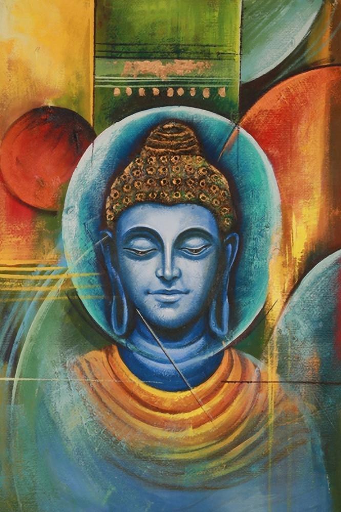 gautam buddha abstract paintings