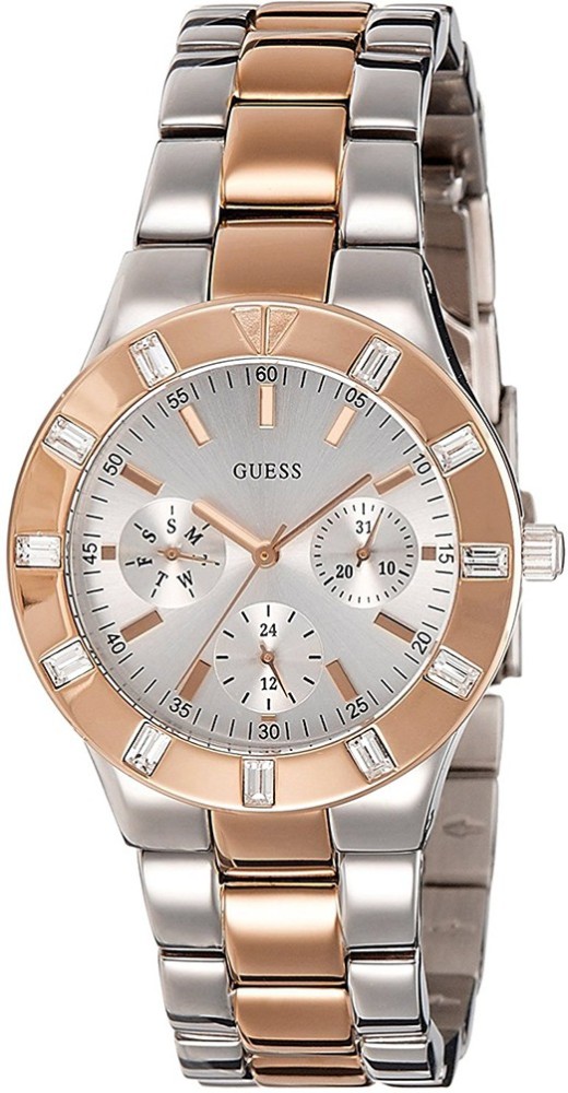 GUESS Guess W14551L1 Glisten Multi Function Silver Dial Analog