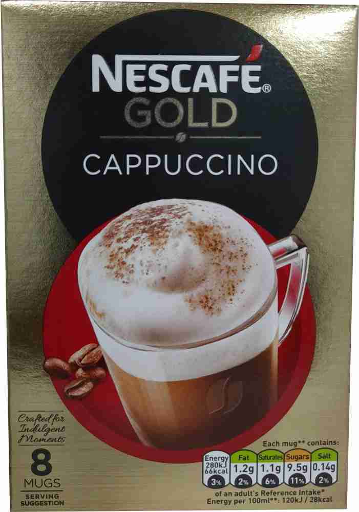 Nescafe Gold Cappuccino Instant Coffee Sachets (8 x 17g), 136g Instant  Coffee Price in India - Buy Nescafe Gold Cappuccino Instant Coffee Sachets  (8 x 17g), 136g Instant Coffee online at