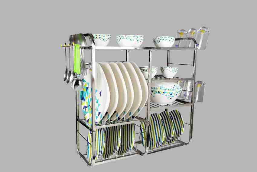 PALOMINO Utensil Kitchen Rack Steel 24*24 inch Wall Mount Modern Kitchen  Utensils Dish Rack Stainless Steel Kitchen Rack Utensil Rack Utensil Stand  (Steel) Steel Kitchen Rack (Steel) Price in India - Buy