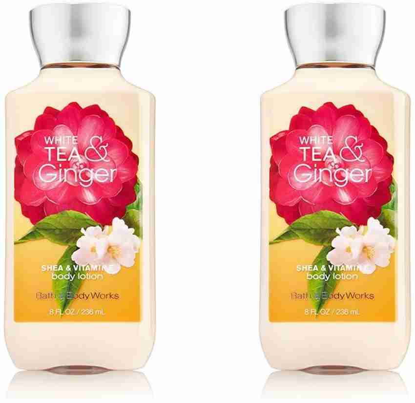 BATH BODY WORKS White Tea Ginger Shea Vitamin E Body Lotion