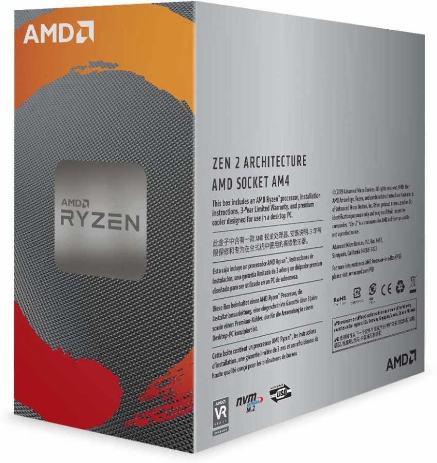 amd Ryzen 5 3600 with Wraith Stealth Cooler (100-000000031) 3.6 