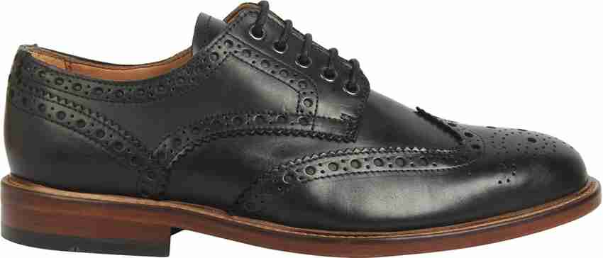 Clarks mens black brogues online
