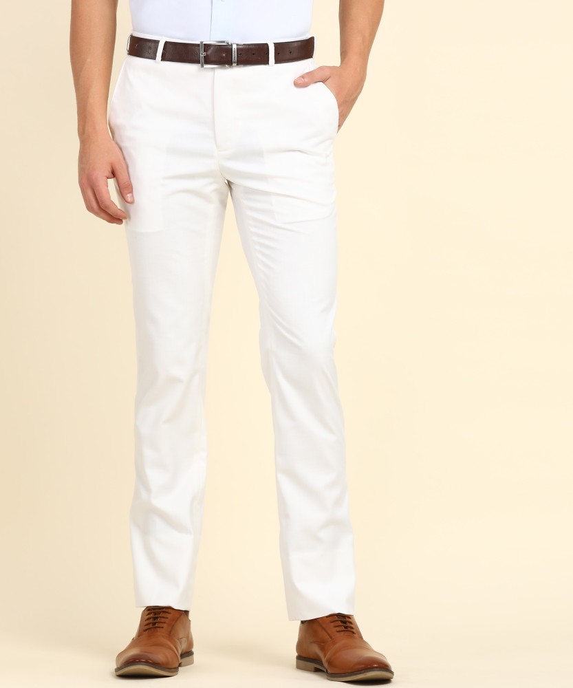 Hangup Regular Fit Men White Trousers  Buy Hangup Regular Fit Men White  Trousers Online at Best Prices in India  Flipkartcom