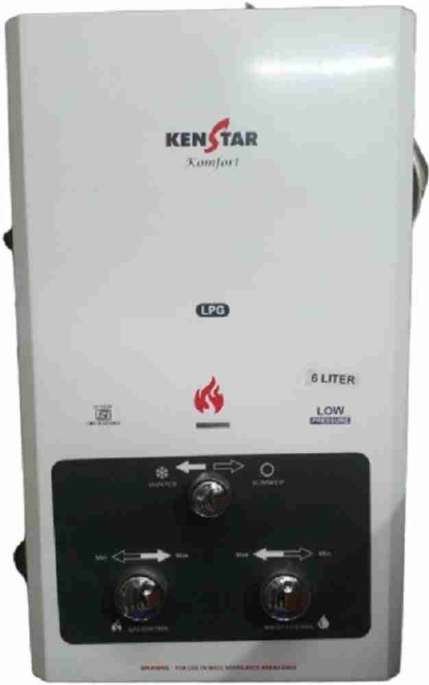 Kenstar 6 L Instant Water Geyser (KOMFORT GAS GEYSER, White) Price in India  - Buy Kenstar 6 L Instant Water Geyser (KOMFORT GAS GEYSER, White) online  at Flipkart.com