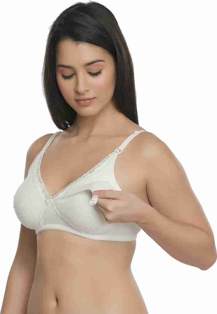 inner sense by inner sense Healthy & Organic Cotton Laced Soft Nursing Bra  Women Maternity/Nursing Non Padded Bra - Buy inner sense by inner sense  Healthy & Organic Cotton Laced Soft Nursing