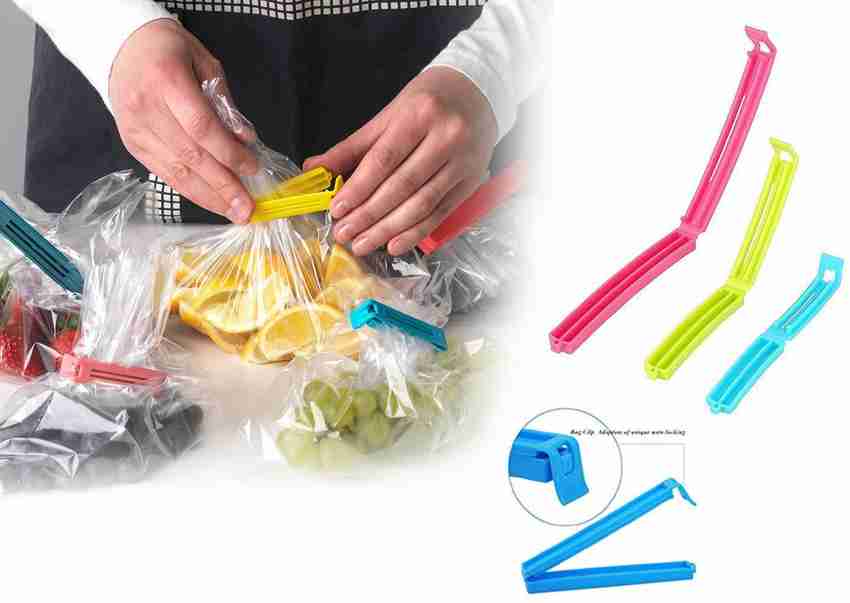KITCHEN INDI A Food Packet Clip Airtight Food Bag Clips Small Medium Large Plastic Food Clip