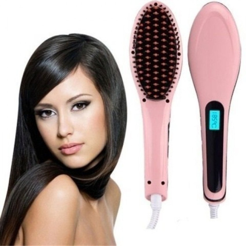 Oak leaf hair straightener cheap brush