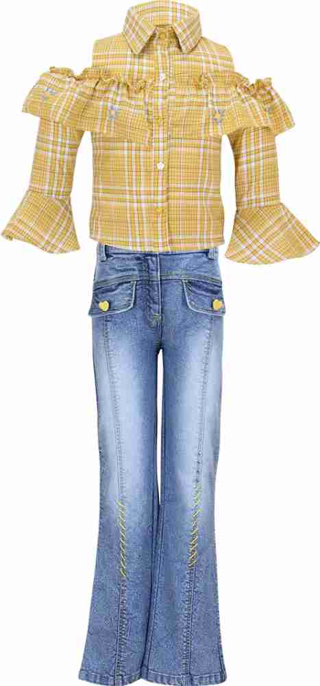 Cutecumber Girls Party(Festive) Top Jeans Price in India - Buy Cutecumber  Girls Party(Festive) Top Jeans online at