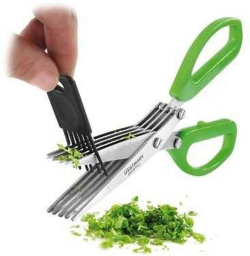 Kitchen Scissors Stainless Steel Vegetable Cutter Herb Tool Cut 5 Layers