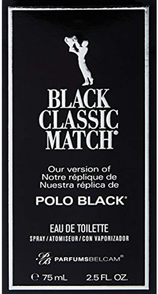 Black classic match polo black best sale