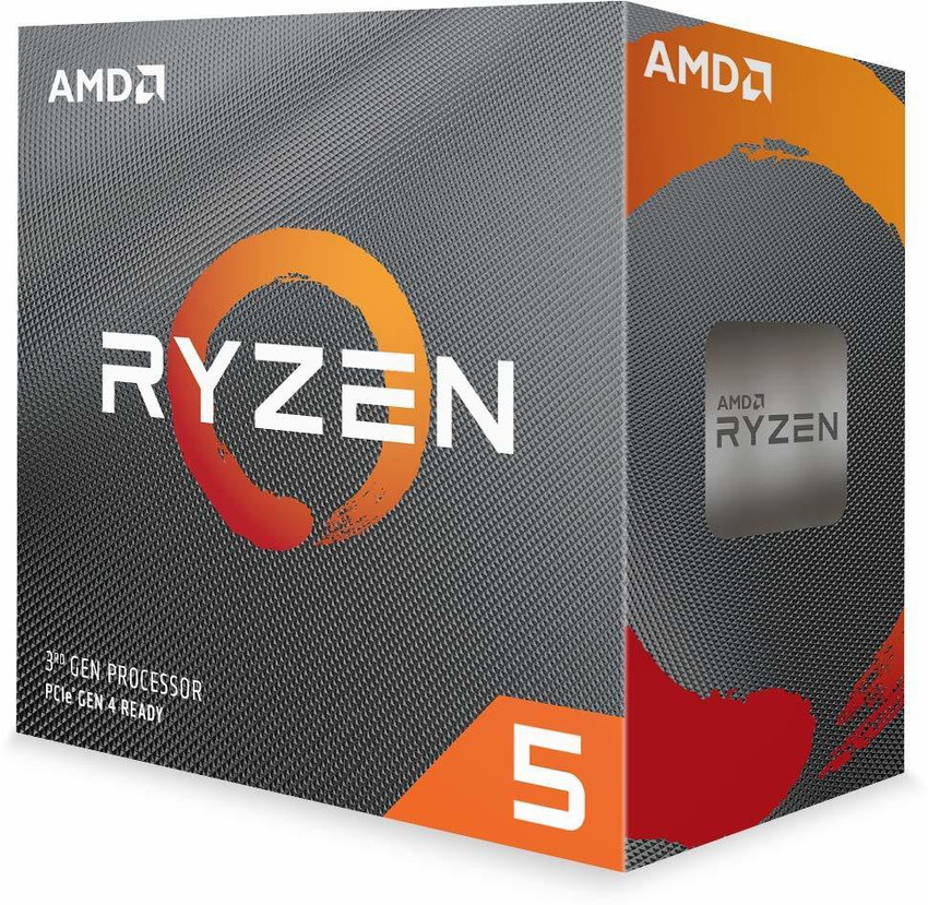 AMD Ryzen 5 3600 with Wraith Stealth Cooler (100-000000031) 3.6 Ghz Upto  4.2 GHz AM4 Socket 6 Cores 12 Threads 3 MB L2 32 MB L3 Desktop Processor