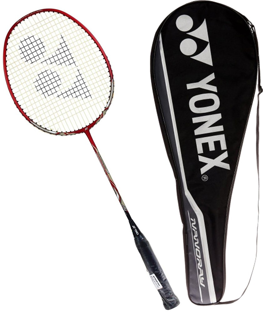 YONEX Nanoray Graphite, nanomesh + carbon nanotube (4U (Ave.83g) G4,5 19-24 lbs) Multicolor Strung Badminton Racquet