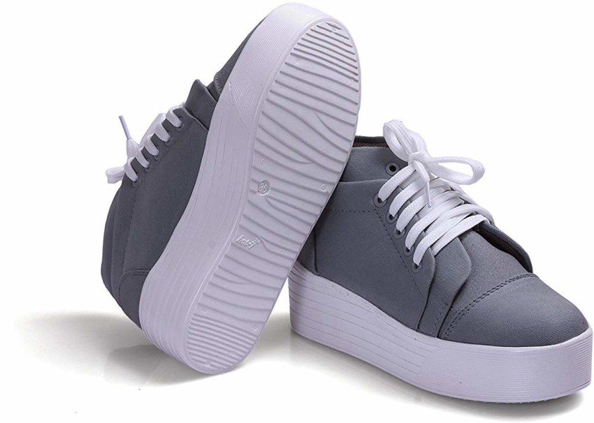 Heeled slip on on sale sneakers