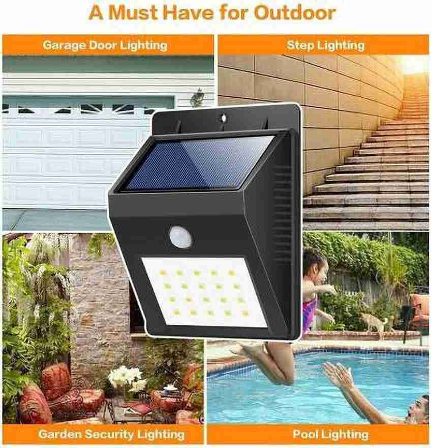 Outdoor garage shop solar lights