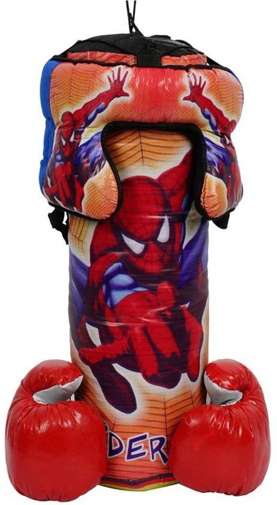 Spiderman punch bag and gloves top