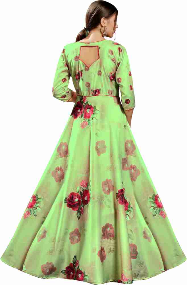 Floor length full top ghera long gown