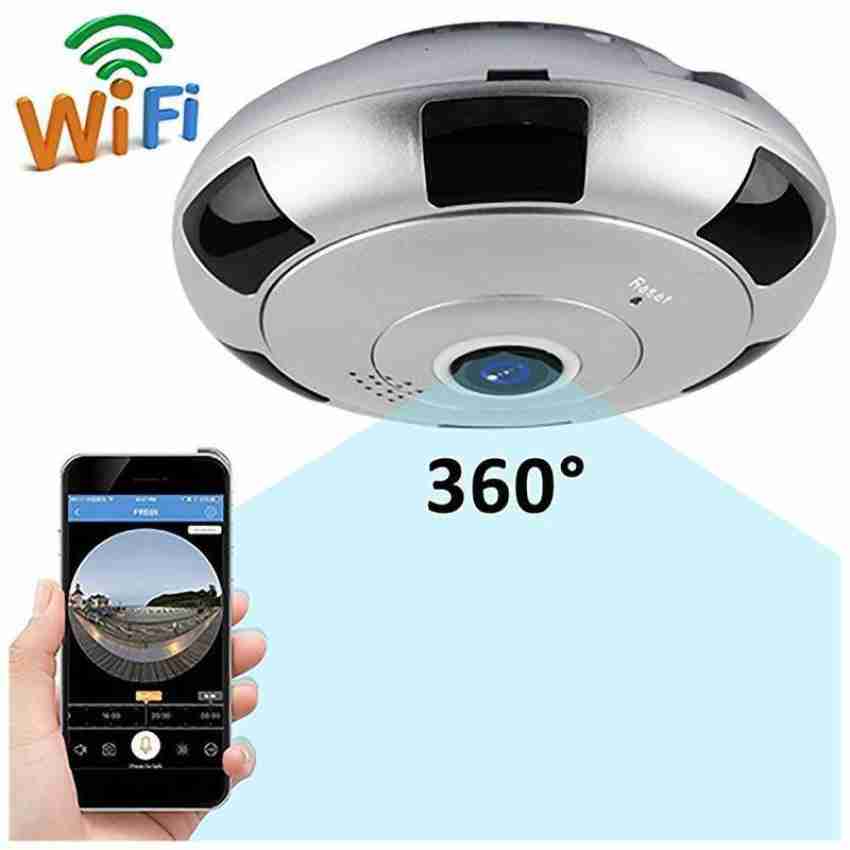 GetUSCart- REOLINK PoE IP Fisheye Camera with 360° View, 6MP Indoor Camera  for Home/Office Security, Smart Human Detection, Two Way Talk,  Ceiling/Wall/Desk Mount, Multiple Panoramic Display Views, FE-P (White)
