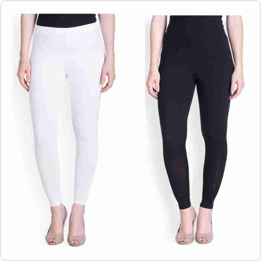 Lux Lyra Ankle Length Leggings, Pack of 3 : : Fashion