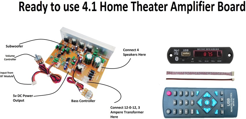 4.1 home theater with hot sale bluetooth