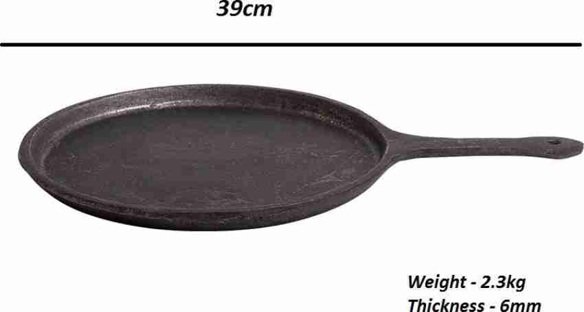 Brodees Pre Seasoned Cast Iron Roti Tawa, Dosa Tawa, Tawa