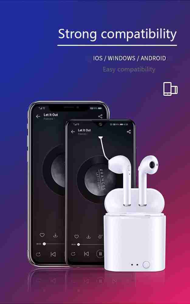 Mobhead Small Wireless Bluetooth Earphone With Charging Box Stereo