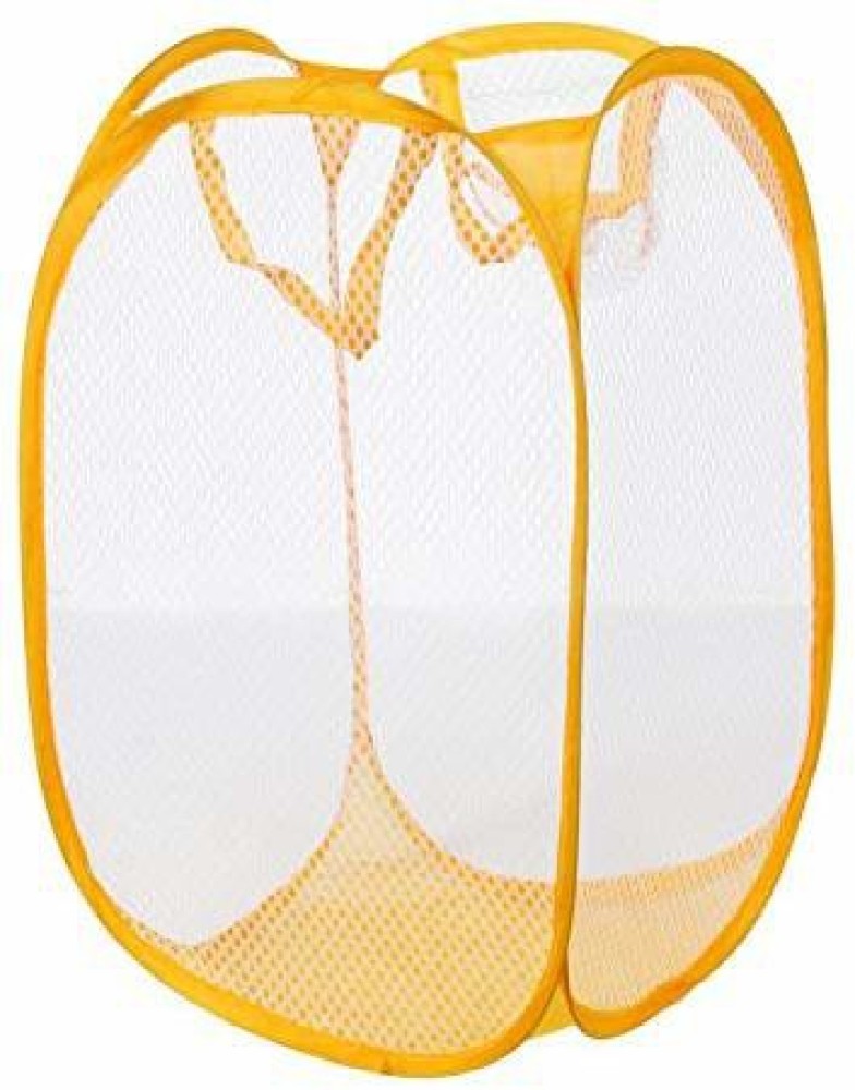 Laundry Bag Yellow Mesh Net