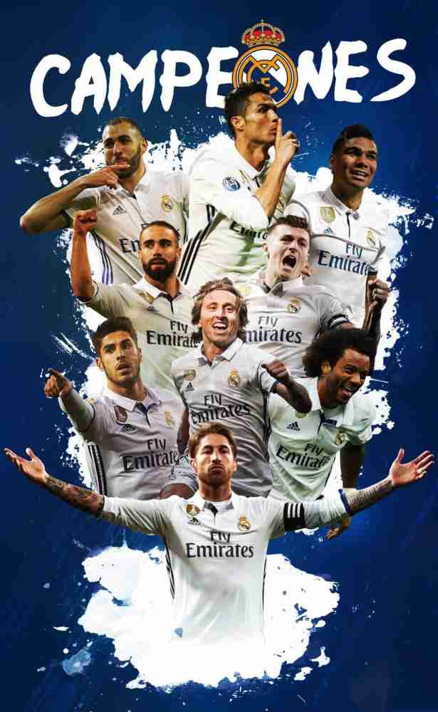 Football Real Madrid Poster Paper Print (12 inch X 18 inch, Rolled)Wall  Poster Without Frame. Paper Print - Decorative posters in India - Buy art,  film, design, movie, music, nature and educational