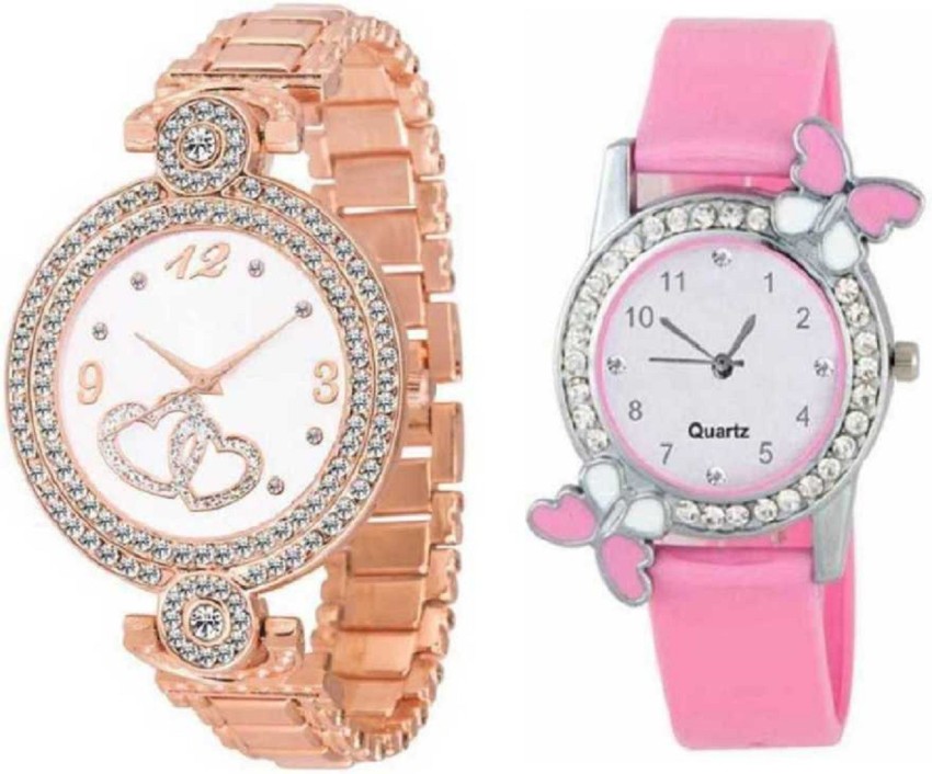 Folio Womens Pink Dial Bracelet Watch Gift Set usa  Gift Folio Womens Pink  Dial Bracelet Watch Gift Set FNP
