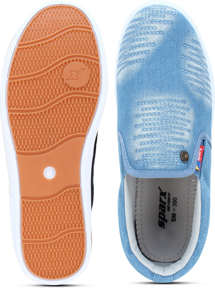 Sparx Men SM-380 Sky Blue White Slip On Sneakers For Men - Buy Sparx Men SM- 380 Sky Blue White Slip On Sneakers For Men Online at Best Price - Shop  Online for