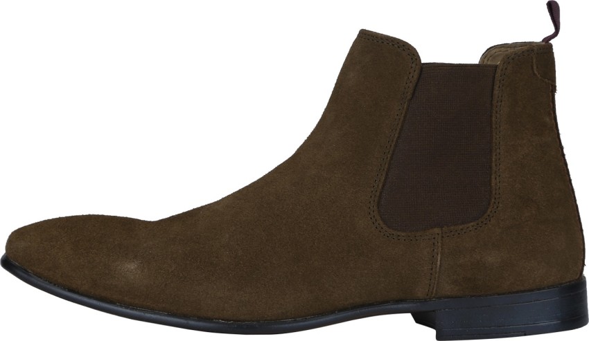 Red tape suede 2025 chelsea boots