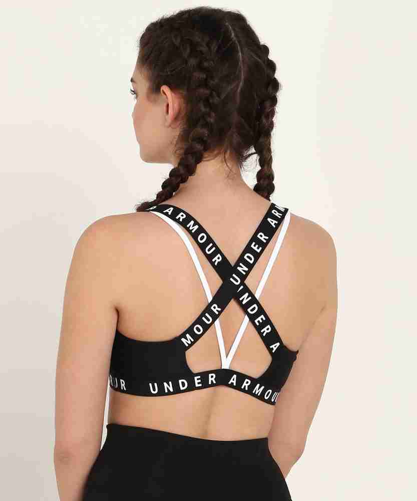 UNDER ARMOUR Wordmark Strappy Sportlette Women Sports Lightly Padded Bra -  Buy UNDER ARMOUR Wordmark Strappy Sportlette Women Sports Lightly Padded  Bra Online at Best Prices in India