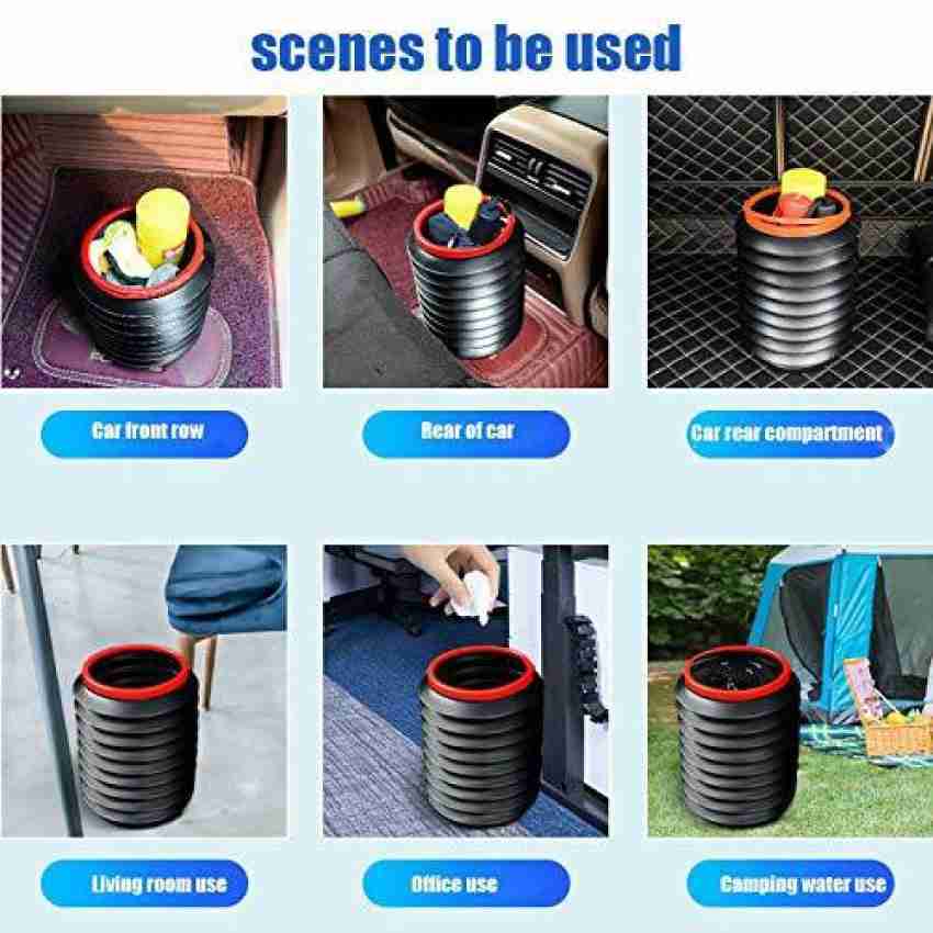swabs Collapsible Car Dustbin Pop Up Trash Can Foldable Waste Bin
