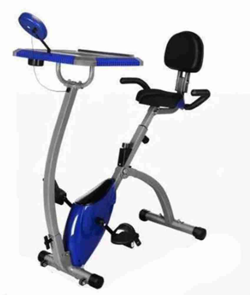 Stationary bike with laptop 2025 stand