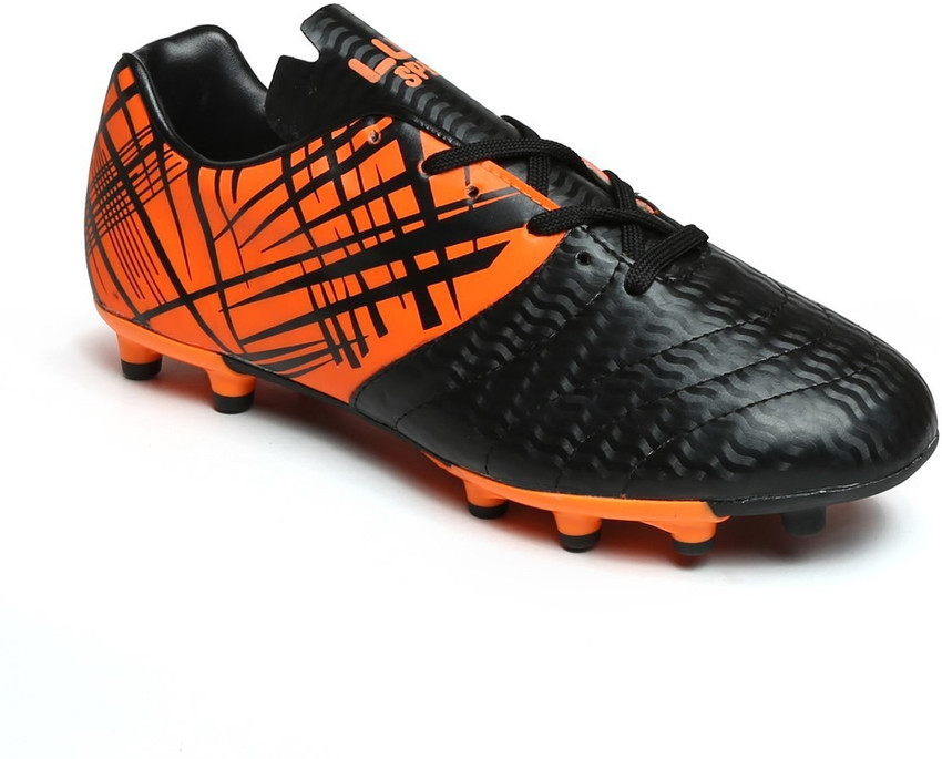 Football shoes black and orange sales