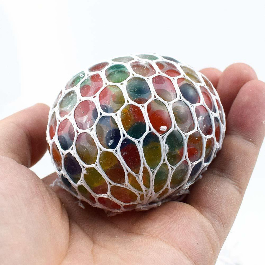 Quinergys Mesh Squishy Ball Rubber Stress Relief Squeezing Soft