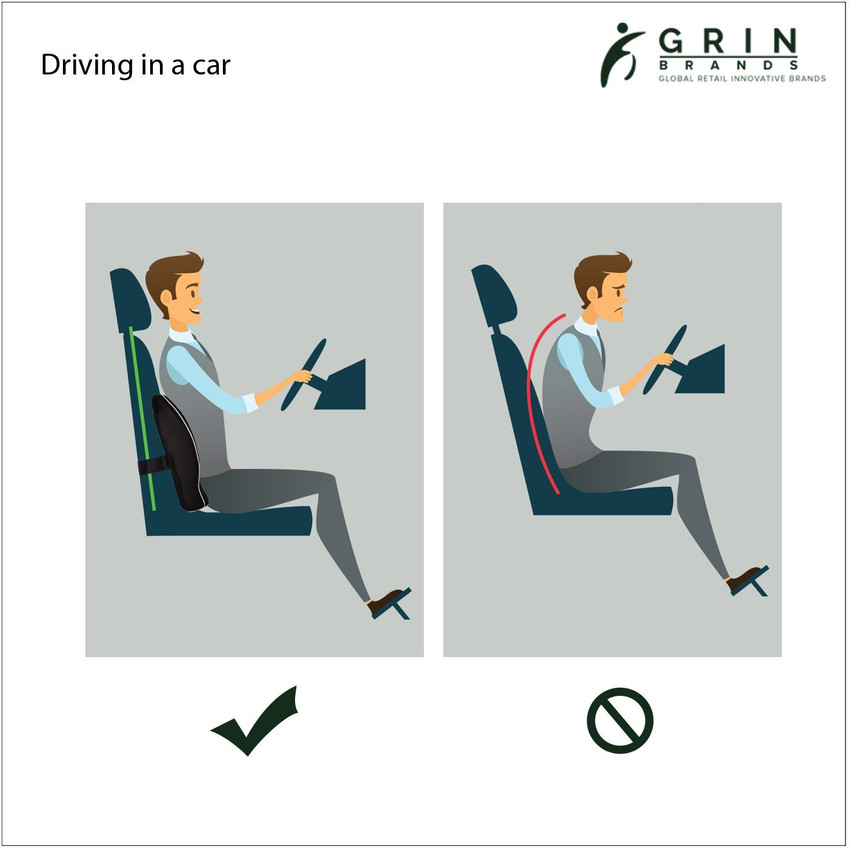 Grin health clearance orthopaedic backrest cushion